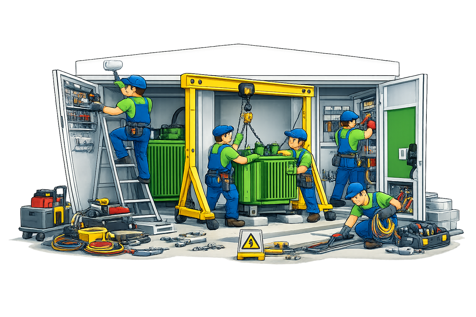 Demontage und Montage